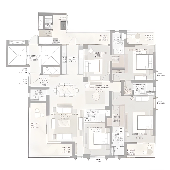 TARC Ishva 4 BHK Floor Plan